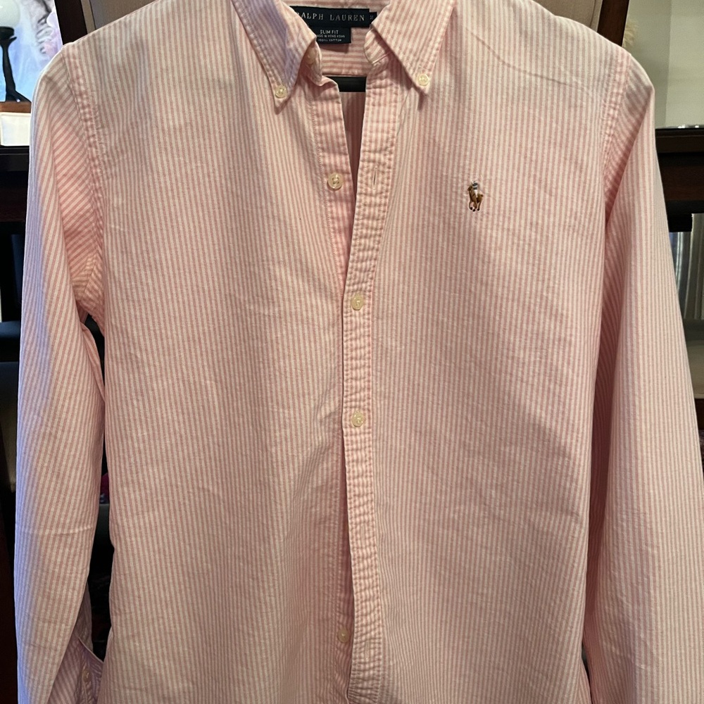 Ralph Lauren Pink Striped Women's Top - Picture 4 of 6